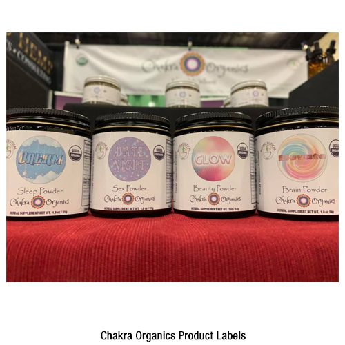 Chakra Organics Product Labels