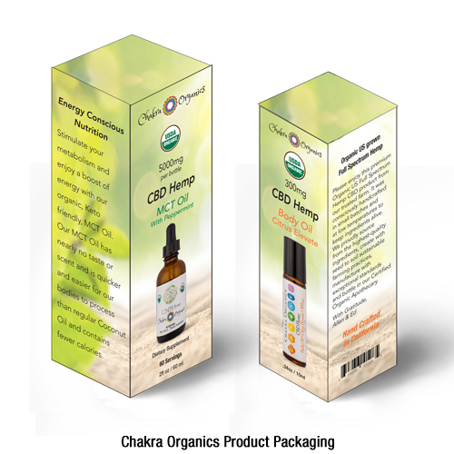 Chakra Organics Product Packaging