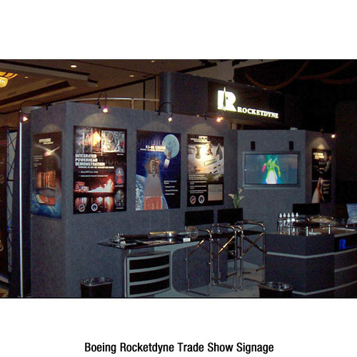 Rocketdyne trade show signage