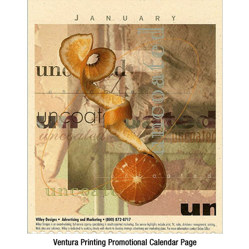 Ventura  promo calendar page
